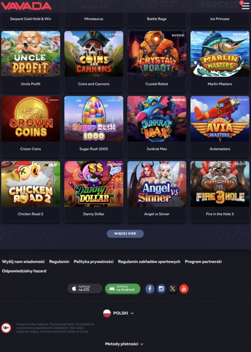 Wersja Mobilna Vavada Casino<